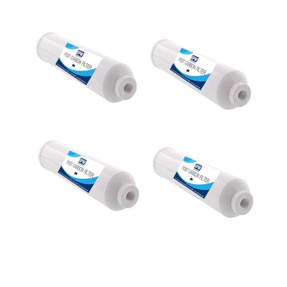 4 PACK Ca Ware Compatible 10" X 2" GAC Inline Filter/RO Post Filter - 1/4" T33