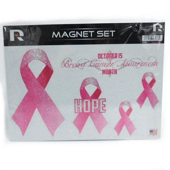 Breast Cancer Awareness Glitter Magnetic Set