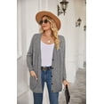 thumbnail image 2 of Richie House Women's Open Front Cardigan Long Sleeve Sweater with Pockets XS-XL ARH2063-B-XS, 2 of 5