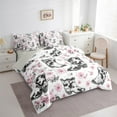 thumbnail image 2 of Manfei Western Cowgirls 7-Piece Twin Bedding Sets,Retro Cowboy Boots Bedding Comforter Set,Pink Cherry Blossom Sheet Sets For Girls Boys,Breathable Home Decor Reversible, 2 of 7