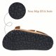 thumbnail image 4 of Sandalias ZUSERIS para niños pequeños, cómodas, con punta abierta, para interiores y exteriores, bonita plantilla de corcho con hebilla ajustable, marrones, 8 niños pequeños = etiqueta 25, 4 of 6