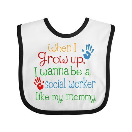 

Inktastic Social Worker Like Mommy Gift Baby Boy or Baby Girl Bib