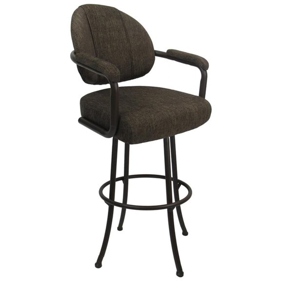 Swivel Metal Bar Stool 30" M-70 - Sanora Brown - Coffee