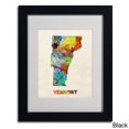 thumbnail image 2 of Trademark Fine Art "Vermont Map" Matted Framed Art by Michael Tompsett, Wood Frame, 2 of 5