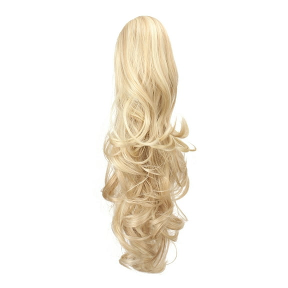 20" Curly Synthetic Clip In Claw Drawstring Ponytail Hair Extension Synthetic Hairpiece 190g with a jaw/claw clip (24H613) …