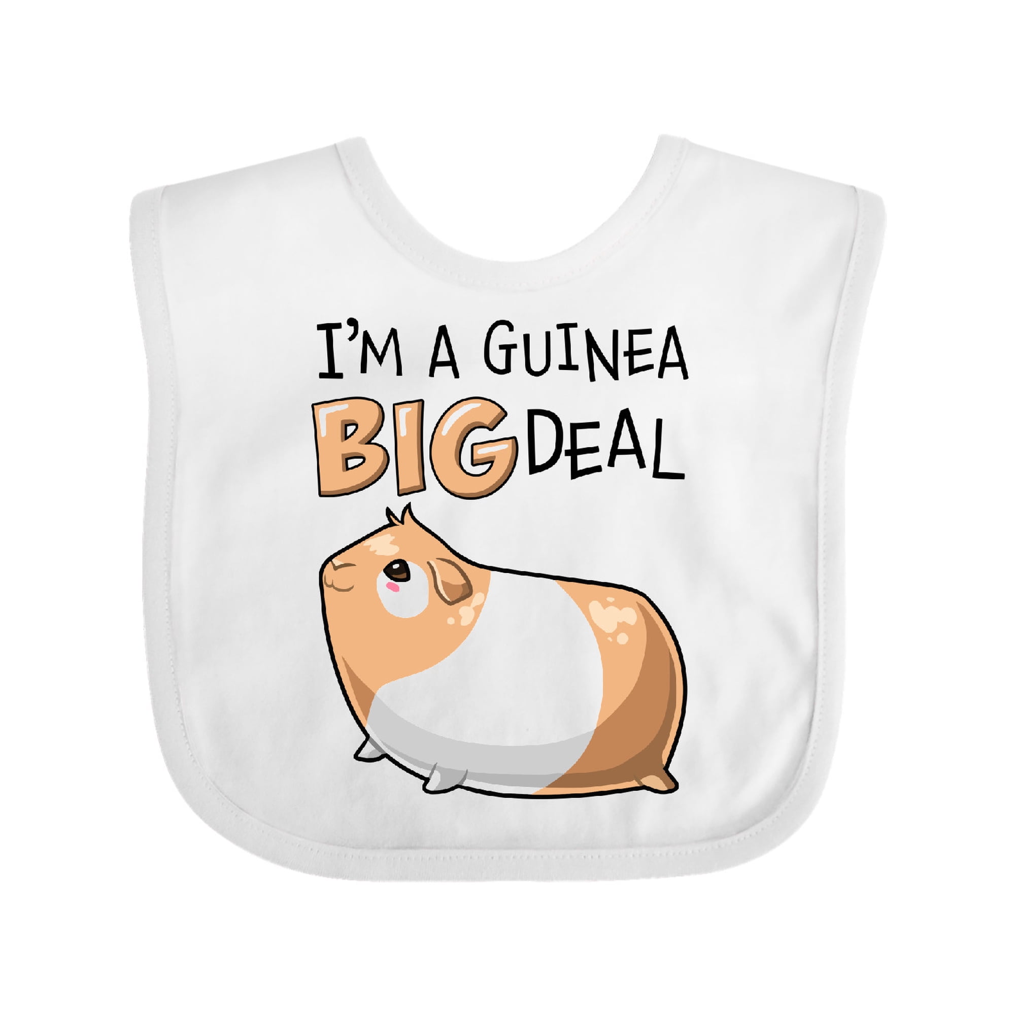 Inktastic I'm a Guinea Big Deal with Cute Guinea Pig Boys or Girls Baby Bib