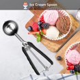 thumbnail image 4 of cuillre Glace 304 En Acier Inoxidable Pour Crme Glace, Melón, Boulettes De Viande, Gteau, Pte Biscuits, Riz, Cuillre Glace 5 Cm, 4 of 5