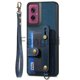 thumbnail image 4 of For Retro Cross Wristband Wallet Leather Back Phone Suitable For Everyday Use, 4 of 5