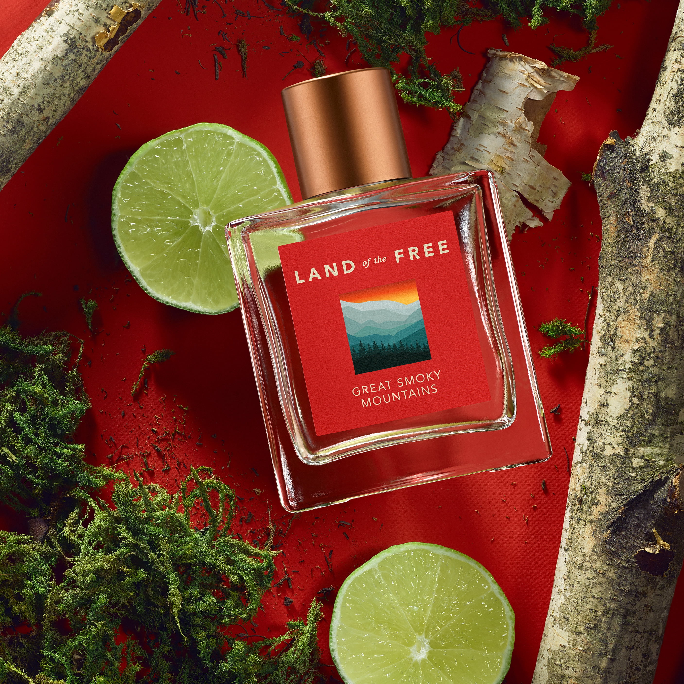 LAND of the FREE - Great Smoky Mountains, Clean Fragrance, 3.3 oz Unisex