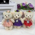 thumbnail image 2 of Para regalo de Navidad, nuevo, 12 CM, 10 unids/lote, juguetes de algodón pp para niños, muñeco de peluche, mini osito de peluche pequeño, ramos de flores, oso para boda, 2 of 5