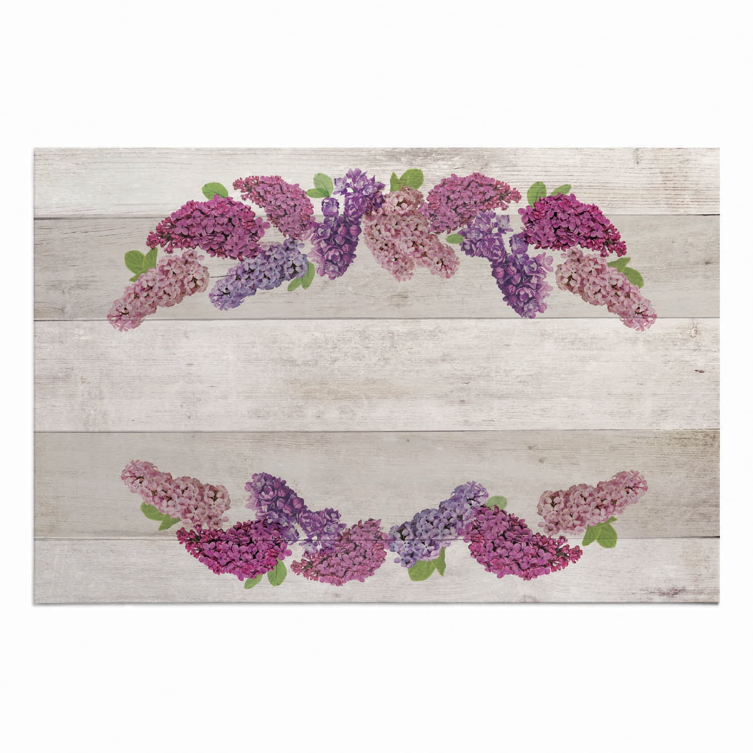 Personalized Planet 27x18 Spring Is In Bloom Doormat with Custom Family Name Printed on Cream Rectangular 1/8” Thick Non Slip Mat with Floral Design for Kitchen Hallway Deck or Porch
