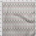 thumbnail image 3 of oneOone Tissu Polyester Lycra Chevron Ikat Imprimé au Mètre 56 Pouces de Large, 3 of 4