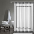 thumbnail image 2 of Greyson Cotton Shower Curtain Grey 72x72", 2 of 5