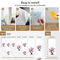 thumbnail image 6 of Plum Tree Branches Window Privacy Film, Spring Chinese Traditional Ink Painting Static Cling UV Sun Blocking Heat Control Window Tint Day and Night, Non-Adhesive One Way Privacy Cover 29.5''x78.7'', 6 of 7