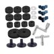 thumbnail image 2 of 23 Piezas de Accesorios de Repuesto Strade Fareast Limited Fieltro PP Metal Negro, 2 of 8