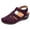 Purple, variant on Dakaela Women's 2026 Wedge Sandals Platform Closed Toe Casual Dressy Fisherman Summer Shoes with Ankle Strap and Arch Support,Beige Size 6