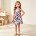 thumbnail image 5 of ATOGUTA Girls Dress Straps Party Dresses Cute Printed Sleeveless Beach Sundress, Size 1T-11, 5 of 6