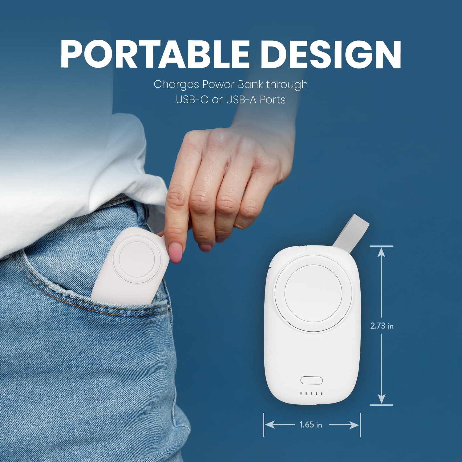 Helix Portable Watch Charger With Built-In Power Bank, Apple Watch Charger, Smart Watch Charger