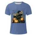 thumbnail image 4 of Handshe Men's Halloween Graphic Short Sleeve Round Neck T-Shirt - Comfortable T-Shirt, 4 of 5