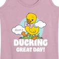 thumbnail image 3 of Instant Message - Ducking Great Day  - Women's Racerback Tank Top, 3 of 6