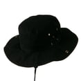 thumbnail image 3 of Extra Big Size Brushed Twill Aussie Hats - Black XL-2XL, 3 of 5