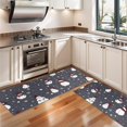 thumbnail image 3 of Kitchen Rugs Sets Of 2,Dark Christmas Snowman Pattern Anti Fatigue Kitchen Mat Rugs Non Slip Washable,Decorative Kitchen Floor Mats for Kitchen,Sink,Laundry,17"X47", 3 of 5