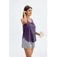 thumbnail image 5 of Pinspark Women's Racerback Yoga Tank Top Sleeveless Athletic Shirt Long Length Gym Tops Lightweight Workout Running Shirts, 5 of 7