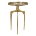 thumbnail image 1 of Bowery Hill Table d'Appoint Contemporaine en Aluminium avec Dessus Rond en Or, 1 of 4
