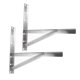 thumbnail image 5 of Luxshiny 2Ud Soporte Mural Plegable Para Aire Acondicionado Estructura Resistente Acero Inoxidable Plata, 5 of 8