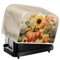 thumbnail image 5 of SEANATIVE Thanksgiving Fall 2 Slice Toaster Cover for Kitchen Washable Bread Toaster Oven Cover Dustproof Appliance Cover Sunflower Pumpkin Bread Maker Protector, 5 of 7