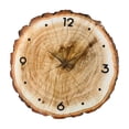 thumbnail image 3 of Reloj de pared redondo moderno y silencioso, fabricado en MDF ligero y duradero, de decoración sencilla. 16 pulgadas, 3 of 8