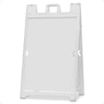 thumbnail image 1 of Plasticade Panneau Pliant Double Face Portable Deluxe Signicade, Blanc, 1 of 11
