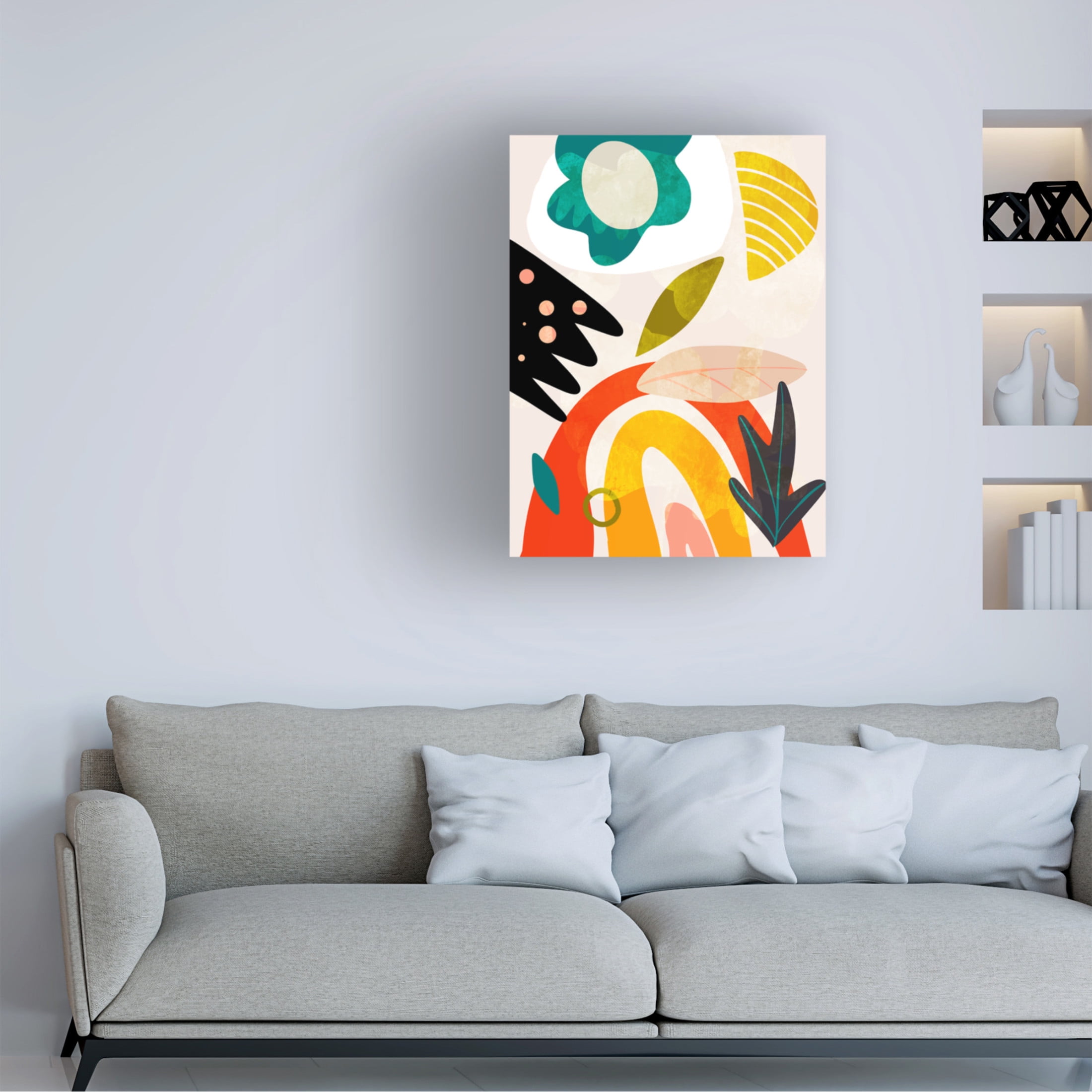 Trademark Fine Art Ana Rut Bre Cutouts Bauhaus 2 Canvas Wall Art