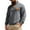 Dark Gray, variant on Men's Shirts with Pocket Fall Winter Splicing Solid Color Stand Collar Buttons Long Sleeve Casual Tops for Men