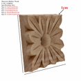 thumbnail image 3 of Flower tallado Apliques de madera natural for el gabinete de muebles Molduras de madera sin pintar Calcomanía Decoración de la decoración de la decoración Maison, 3 of 7