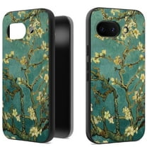 CoverON Art Design For Goolge Pixel 9a Phone Case, Flexible Rubber Slim TPU Cover, Almond Blossom