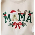 thumbnail image 2 of Embroidered Christmas Mama Shirt, Mama Claus Sweatshirt, Merry Christmas Sweatshirt, Christmas Shirt, Christmas Gift For Mama, 2 of 5