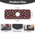 thumbnail image 2 of Logiee Red Rose Flower Print Kitchen Sink Splash Guard Faucet Mat for Splash Guard Behind Faucet Drip Catcher for Kitchen,Bathroom,Sink Mat,Dish Drying Mat,Bathroom-15" X 5.5", 2 of 7