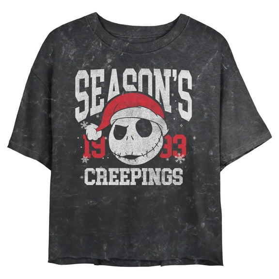 Juniors The Nightmare Before Christmas Jack Skellington Season Creepings T Shirt