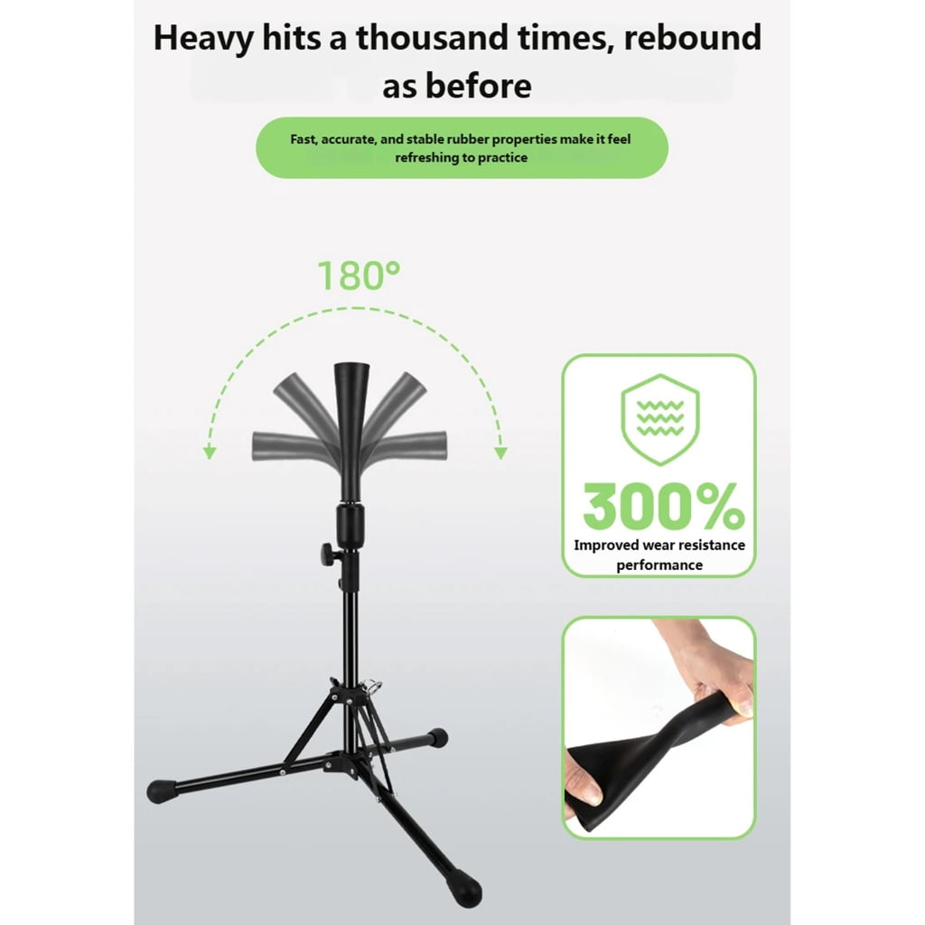 Stable Iron Baseball Softball Batting Stand with Quick Setups And Foldable Multipurpose Hitting Stand For Easy Storage