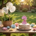 thumbnail image 5 of Birthday Number Candle, Party Festival Cake Decoration Candle for Baking Cake Topper for Celebration Event Dessert Table Pink, 5 of 6