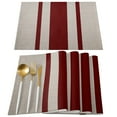 thumbnail image 3 of Vintage Stripe Texture Red Table Runner Home Wedding Table Flag Mat Table Centerpieces Decoration Party Dining Long Tablecloth, 3 of 7