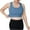 Blue, variant on Kaemgyyd High Impact Sports Bra Plus Size Stretch Crop Tank Tops Racerback Workout Support Running Bra for Women Large Breasts