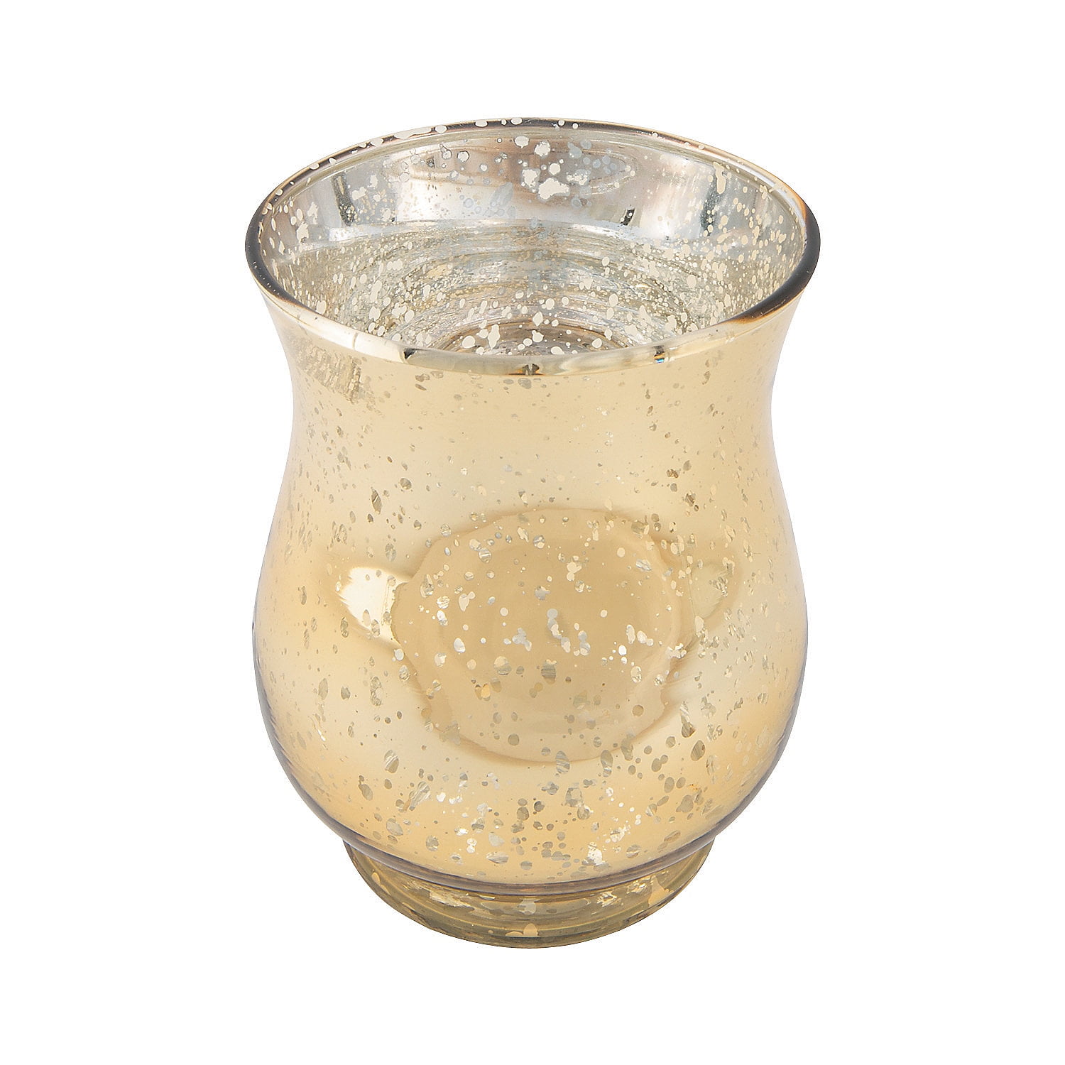 Gold Mercury Hurricane Vases (2Pc) Home Decor 2 Pieces