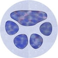 thumbnail image 1 of Ahgly Tapis Rond Lavable en Machine Intérieur Transitionnel Bleu Lavande, 3 Pieds Rond, 1 of 7