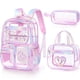 thumbnail image 1 of Mochila transparente Fimibuke para niñas con lonchera y estuche para lápices, 1 of 9
