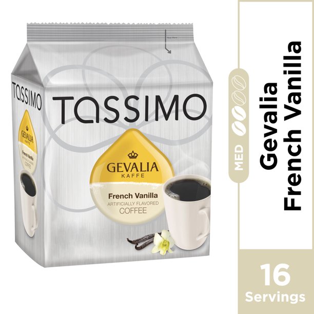 Gevalia French Vanilla Coffee TDisc for Tassimo Brewing System, 16