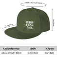 thumbnail image 6 of Jesus Took Naps Hats for Men Women Adjustable Flat Brim Bill Baseball Cap Trendy Hip Hop Trucker Hat Black, 6 of 8