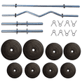 thumbnail image 1 of Kit De Mancuernas Sady Sport Barra Recta Y Z 8 Discos 80 Lbs Total, 1 of 7