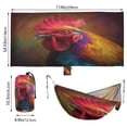 thumbnail image 2 of Hanging Hammock Portable Travel Camping For Outdooor Beach Camping Hiking An Airbrushed Digital Rooster Painting, 2 of 8